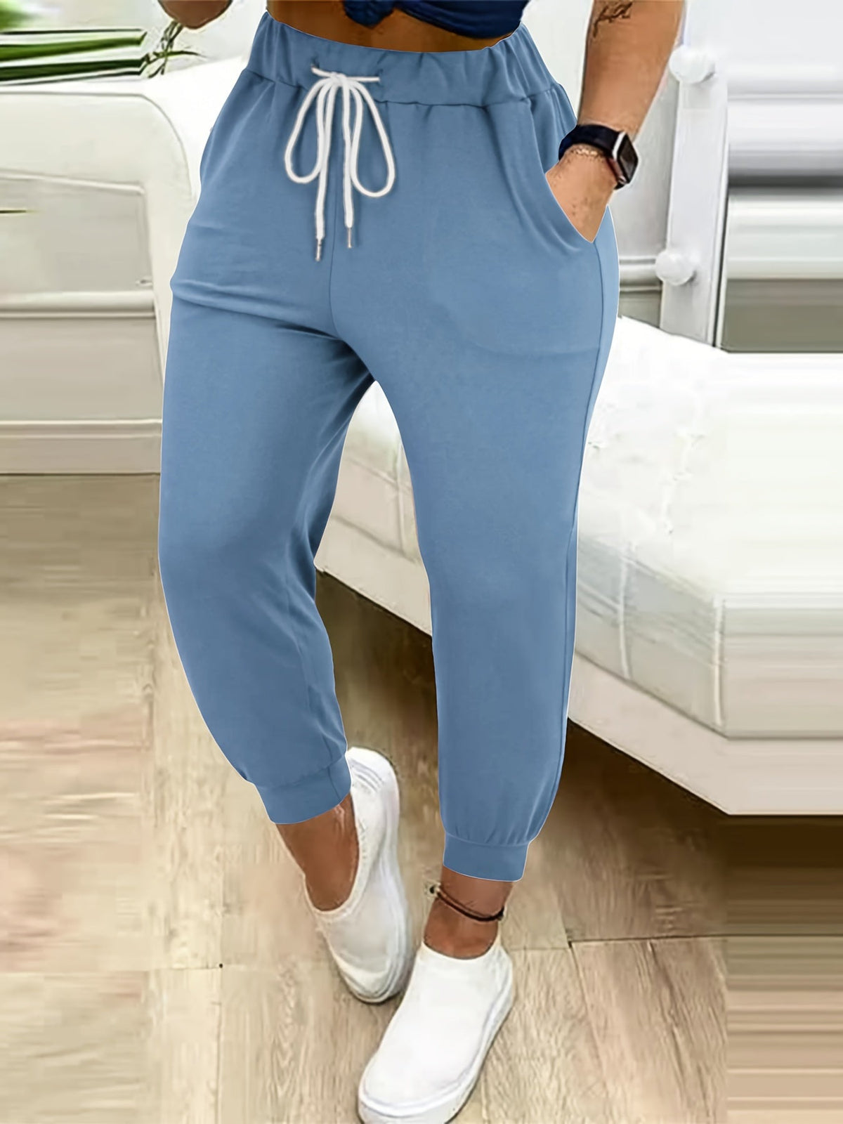 Damen Tapered Jogginghose Relaxed Fit - Image 10
