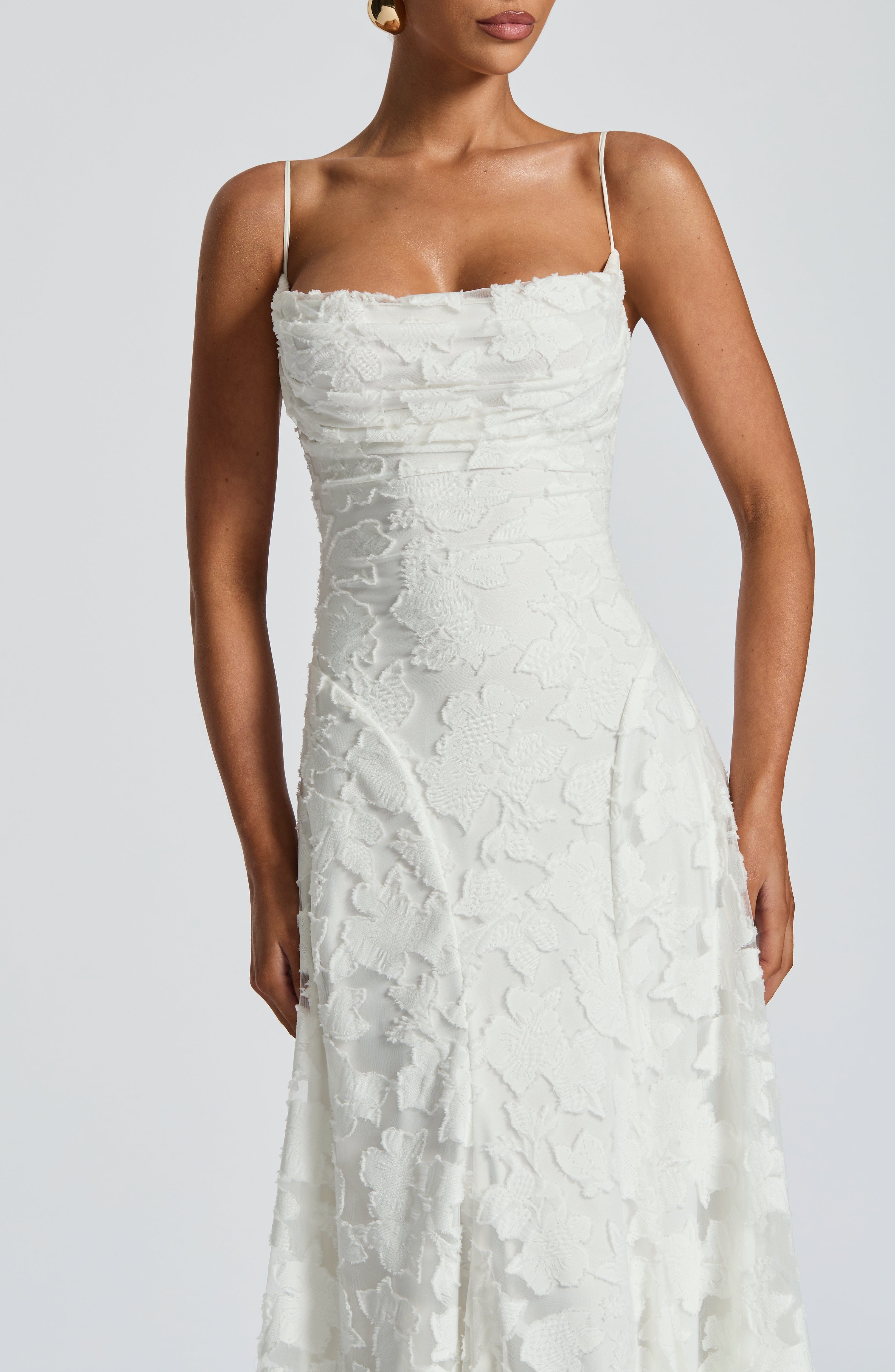 Damen Besticktes Maxi Abendkleid Elegant Lang - Image 7