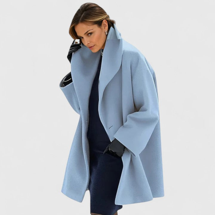 Eleganter Damenmantel Damen Wintermantel Lang