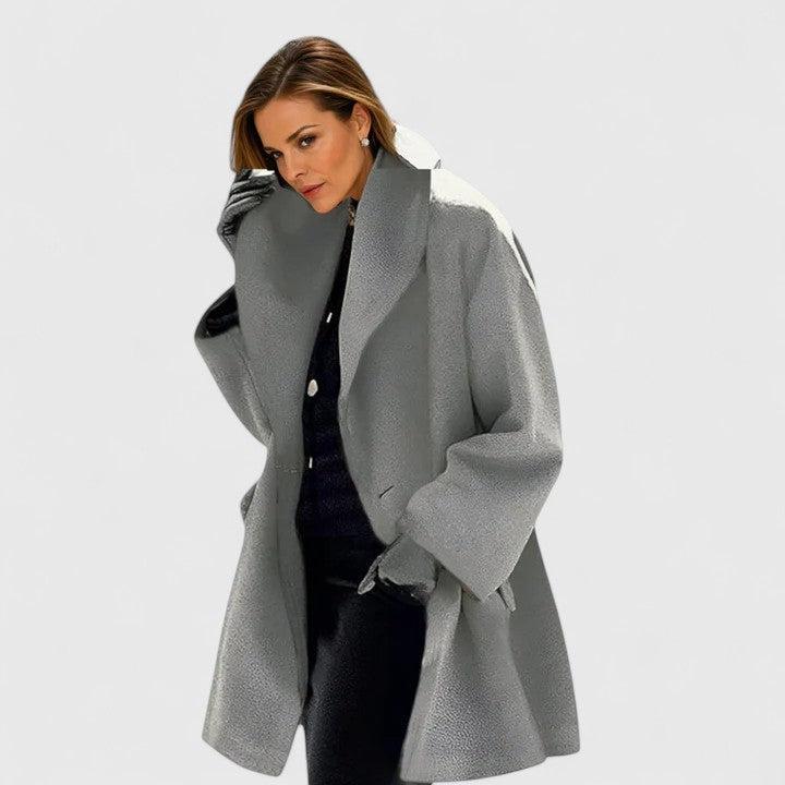 Eleganter Damenmantel Damen Wintermantel Lang - Image 5