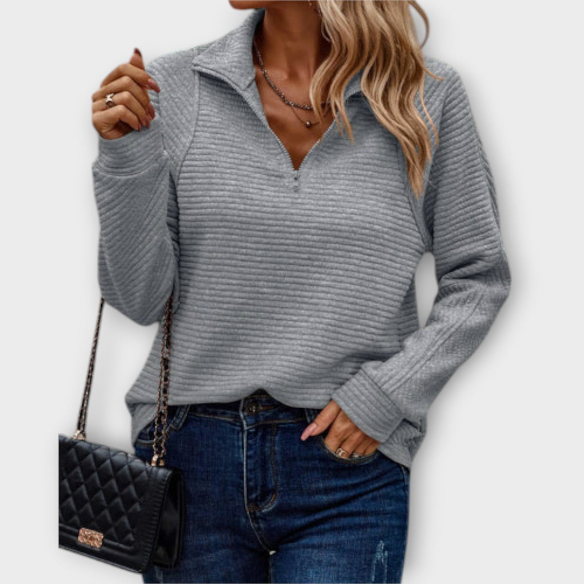 Damen Pullover V-Ausschnitt - Image 3