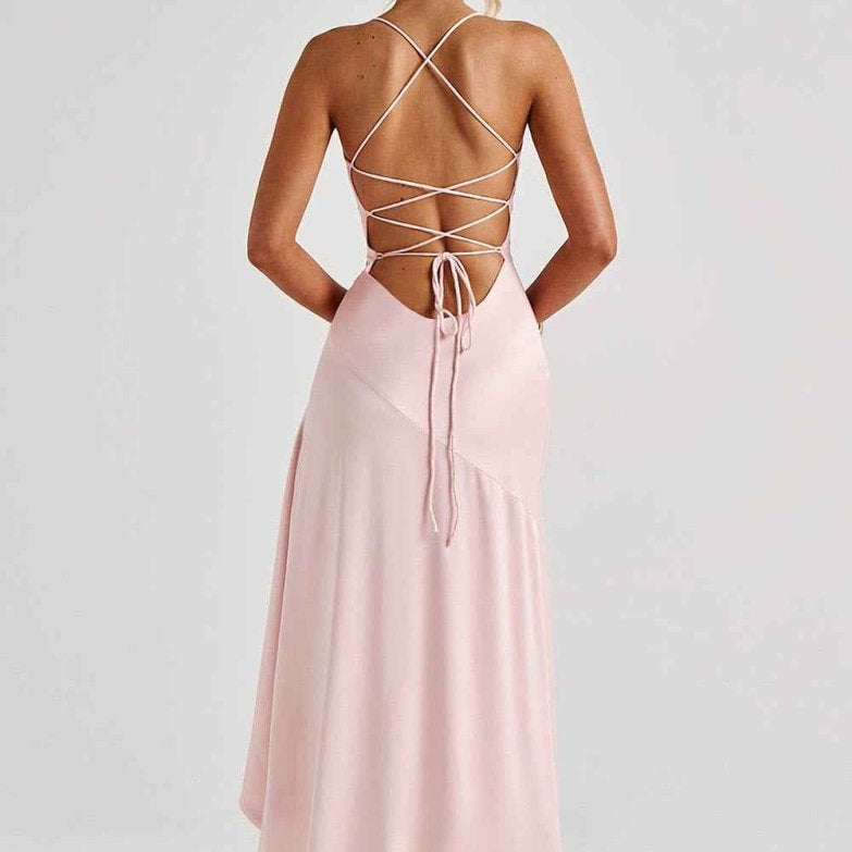 Damen Maxikleid mit Schlitz Elegant Lang - Image 13