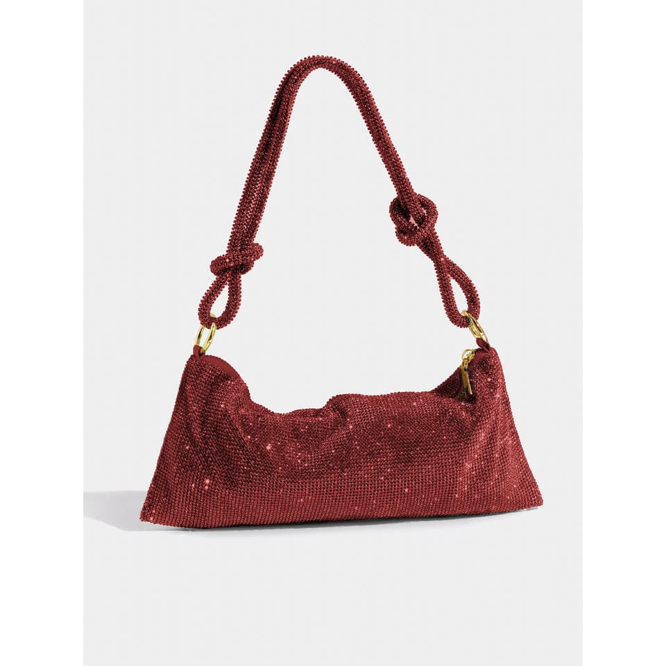 Damen Glitzer Clutch Strass Abendtasche - Image 12