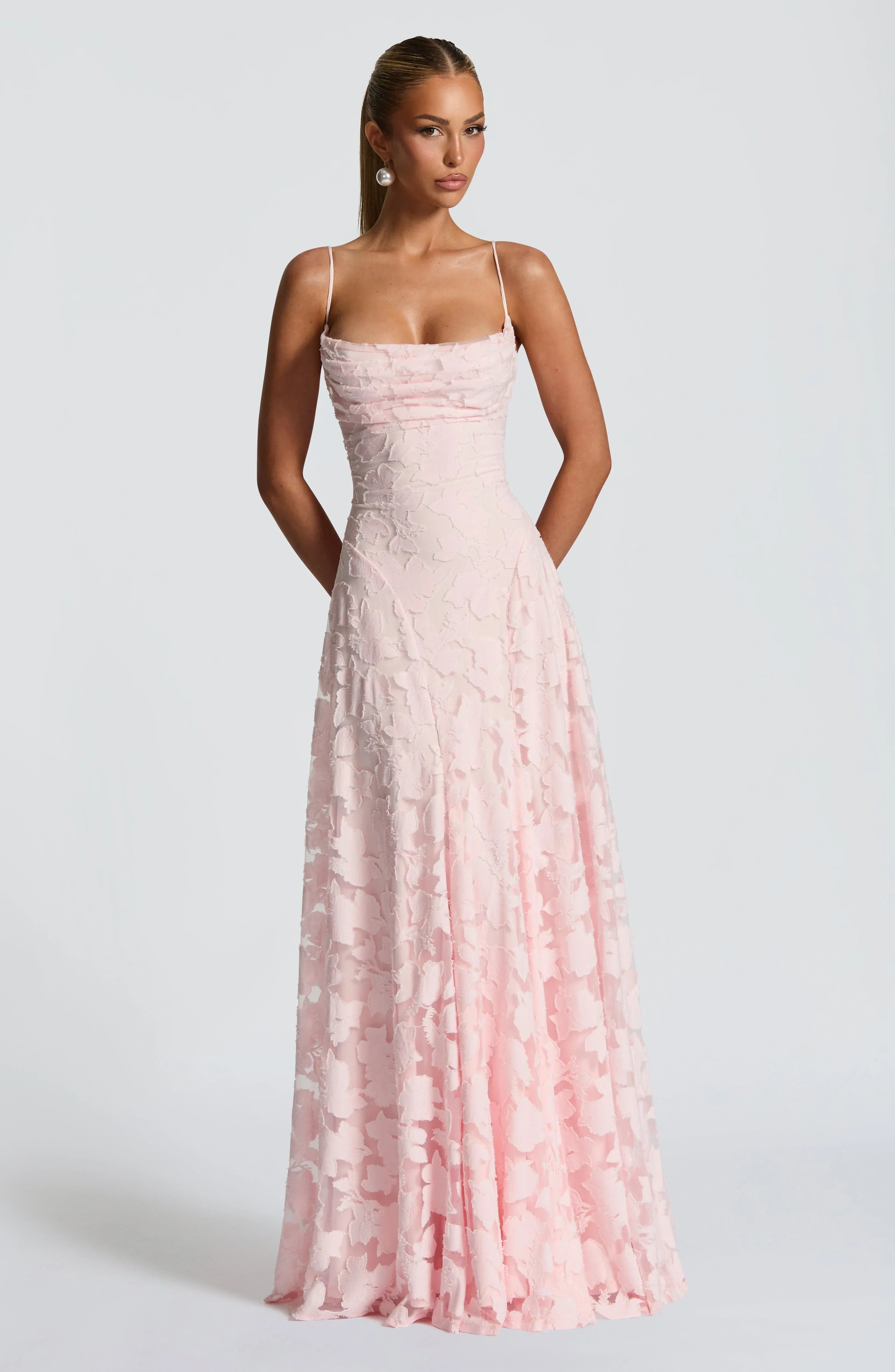 Damen Blumen Maxikleid Träger
