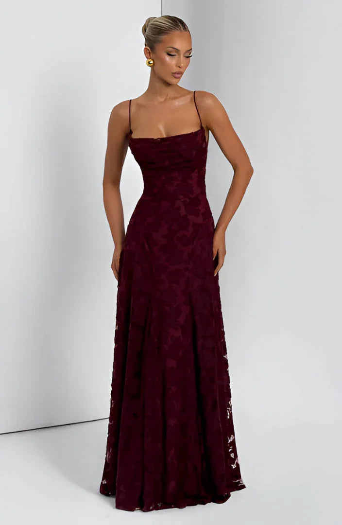 Damen Blumen Maxikleid Träger - Image 4