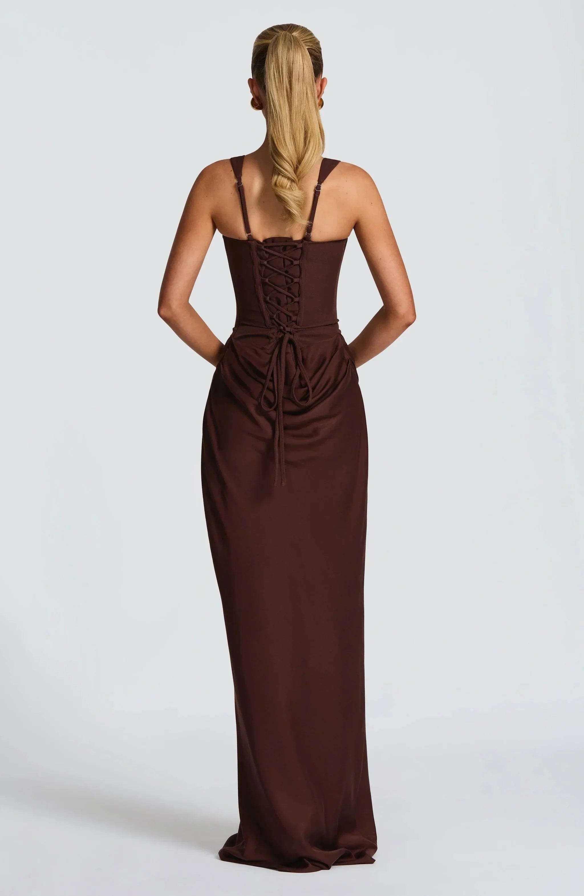 Damen Maxikleid rückenfrei figurbetont - Image 4