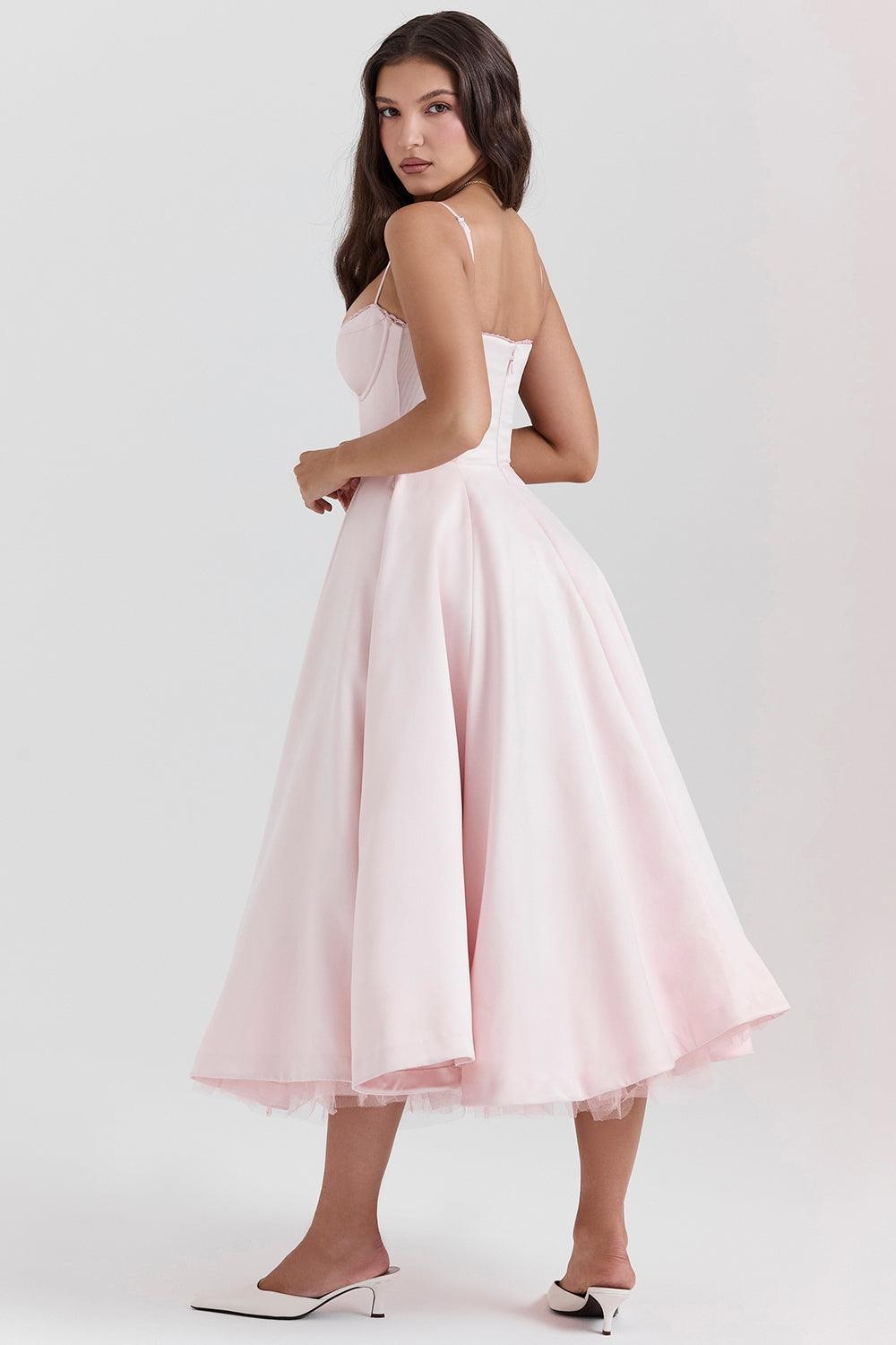 Damen Midi-Tüllkleid Träger Festlich - Image 10