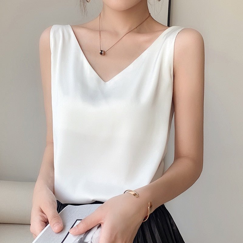 Damen Seiden Tanktop Elegant - Image 2