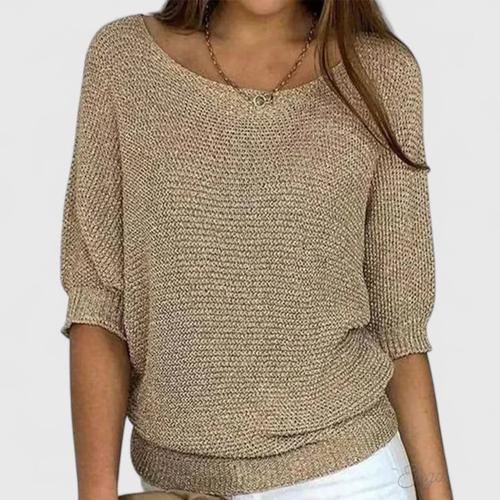 Damen Strickpullover Weich Bequem