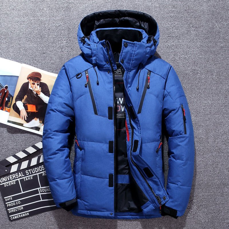 Herren Winterjacke Wasserdicht Gefüttert Parka mit Kapuze - Image 3