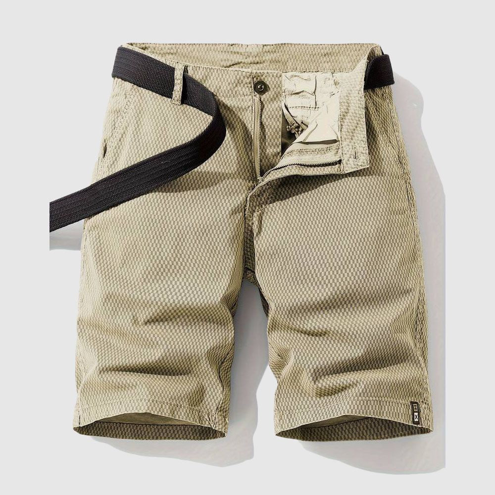 Herren Chino Shorts Sommershorts mit Reißverschlusstaschen