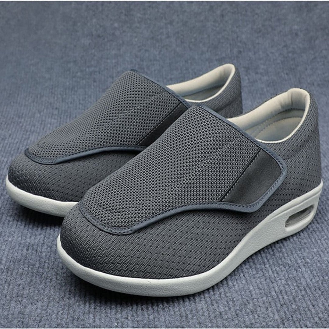 Damen Bequemschuhe Weite Passform Mesh Klettverschluss Luftpolster