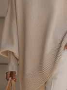 Damen Oversize Strickpullover Rundhals gestrickt - Image 4
