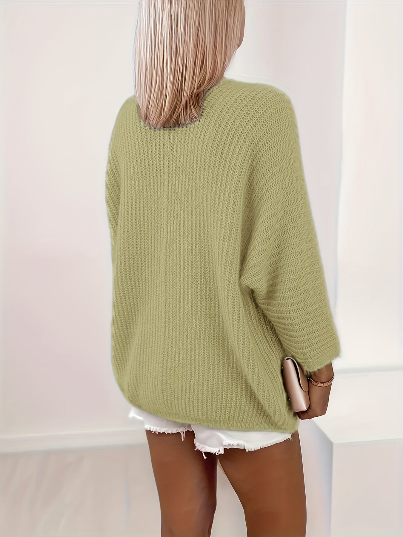 Damen Oversized Grobstrick Cardigan - Image 9