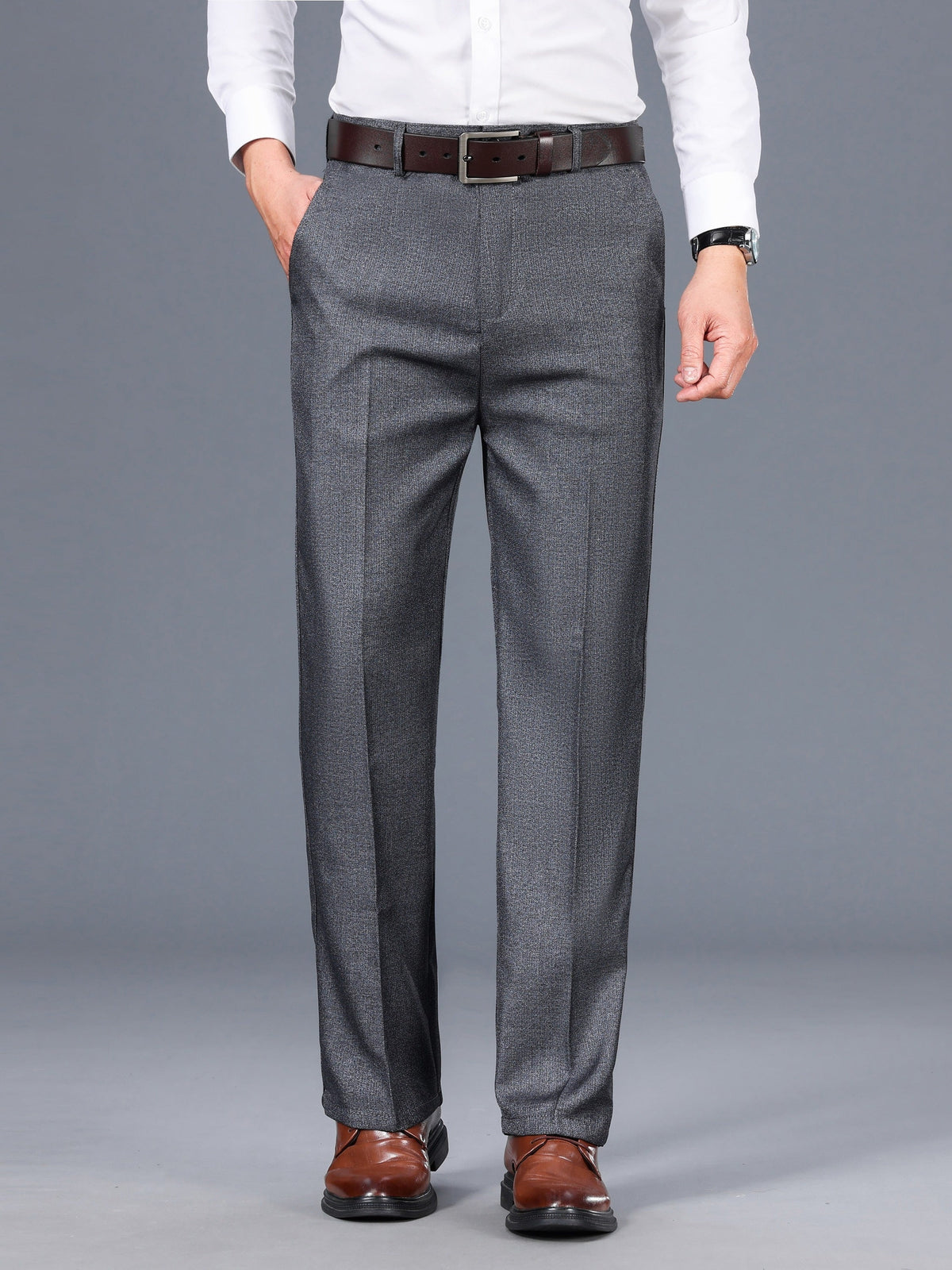 Damen Stoffhose Gerades Bein Business Tailored Fit - Image 3