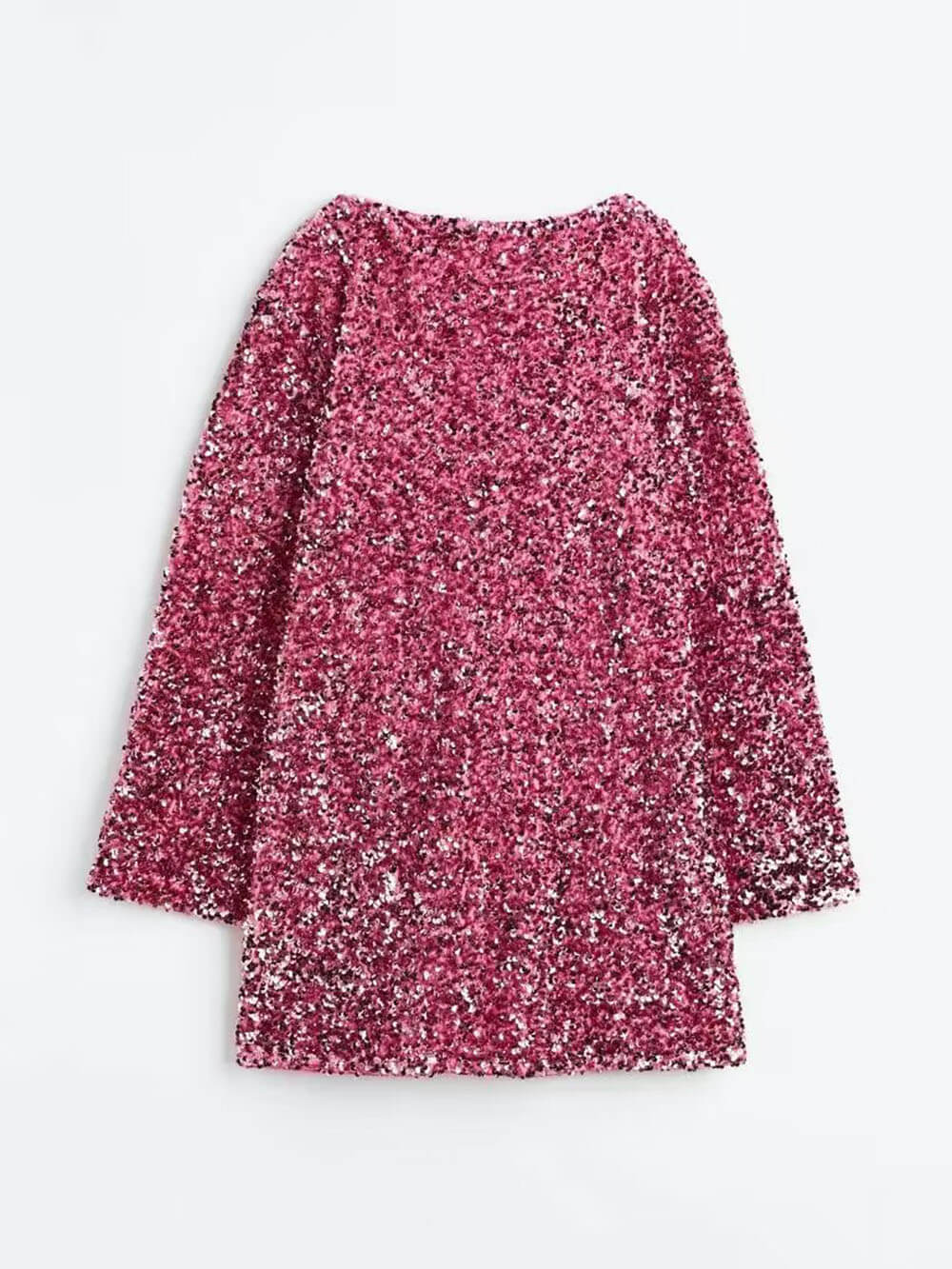 Bouclé Langarm Minikleid A-Linie - Image 13