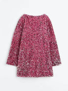 Bouclé Langarm Minikleid A-Linie - Image 13