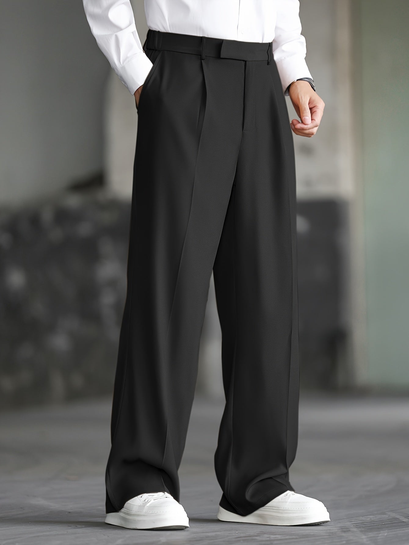 Damen Weite Hose Marlenehose Relaxed Wide Leg - Image 7