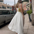 Damen Trägerkleid French-Ausschnitt Ärmellos - Image 2