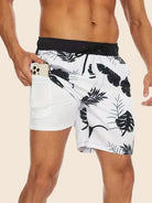 Men's Slim Fit Patterned Swim Shorts Inner Liner - Image 3