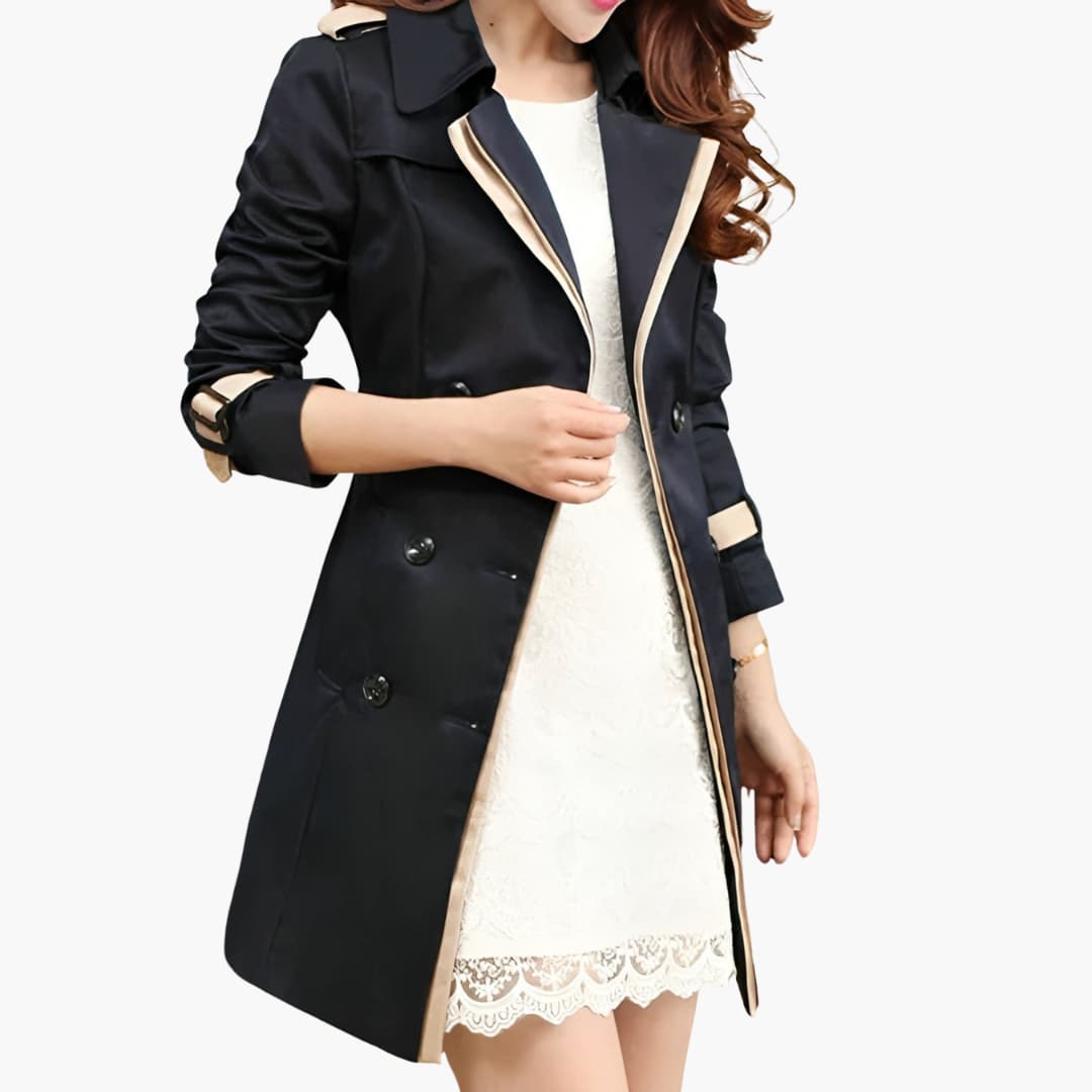 Damen Trenchcoat klassisch mit Gürtel - Image 4