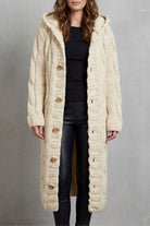 Damen Strick Oversized Kapuzencardigan Mantel - Image 9