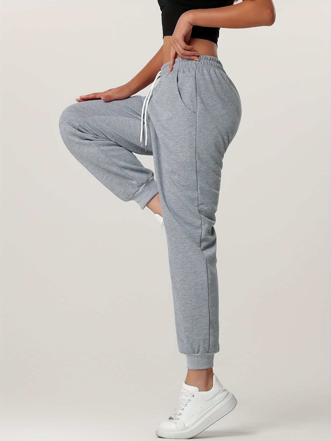 Damen Gefütterte Jogginghose mit Bündchen Winter Kuschelig - Image 23