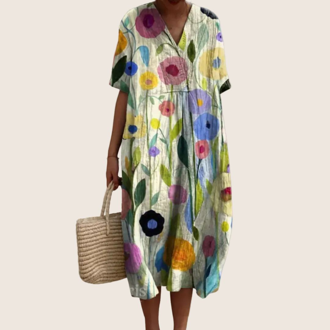 Damen Geblümtes Sommerkleid - Image 13