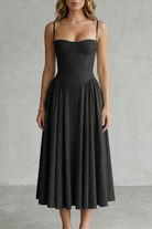 Damen ärmelloses Corsagenkleid Midi festlich - Image 15