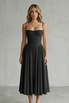 Damen ärmelloses Corsagenkleid Midi festlich - Image 16