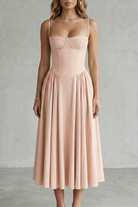 Damen ärmelloses Corsagenkleid Midi festlich - Image 17