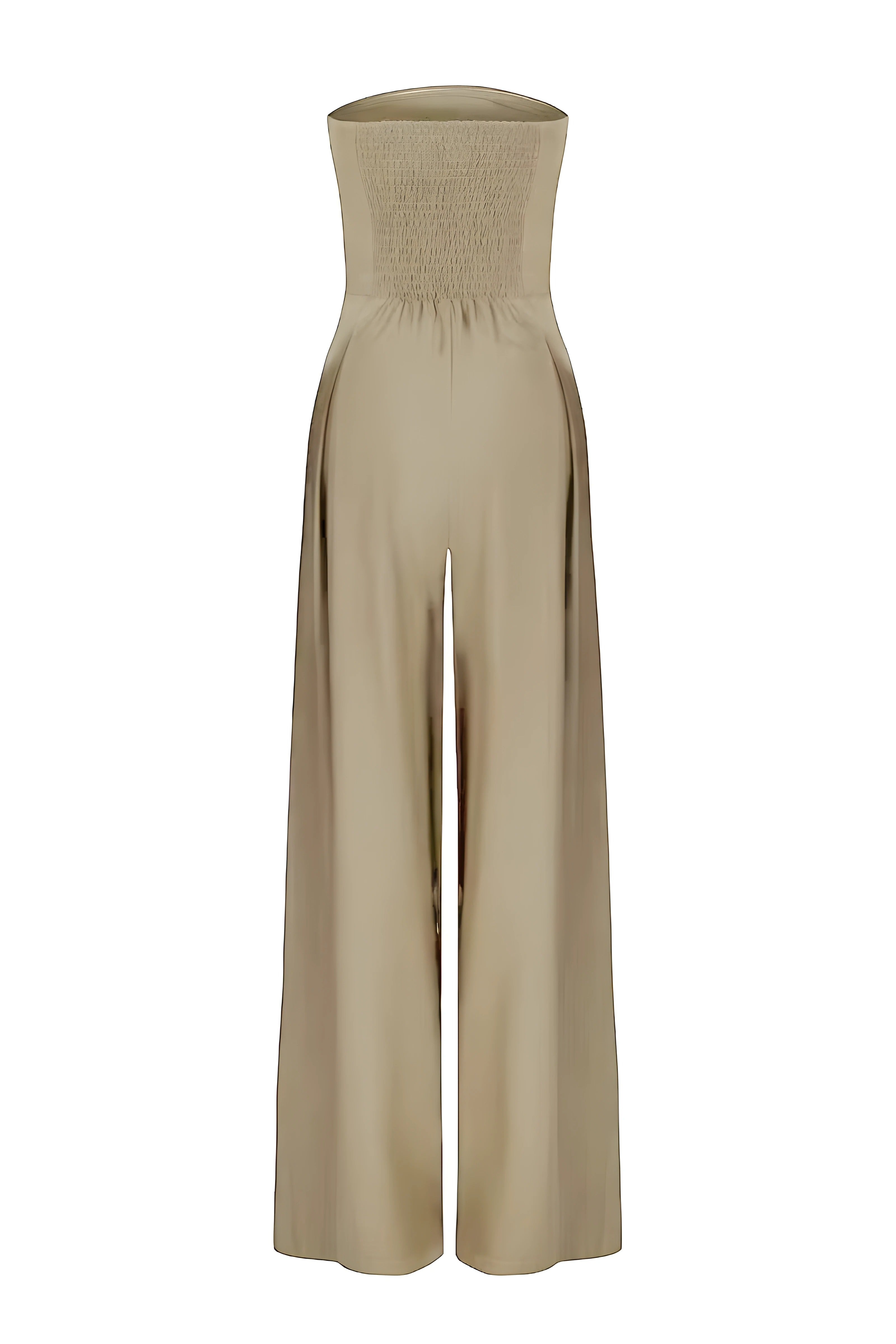 Trägerloser Jumpsuit Damen Elegant Weites Bein - Image 7