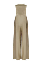 Trägerloser Jumpsuit Damen Elegant Weites Bein - Image 7