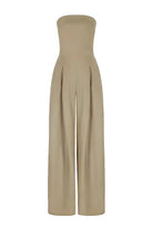 Trägerloser Jumpsuit Damen Elegant Weites Bein - Image 5