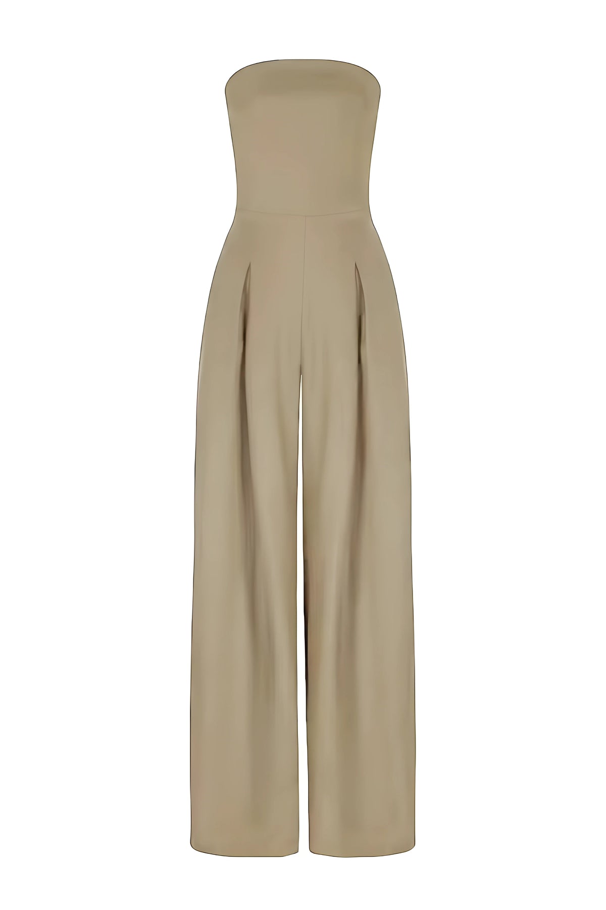 Trägerloser Jumpsuit Damen Elegant Weites Bein - Image 5