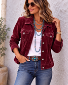 Damen Samt Mantel Vintage - Image 6