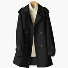 Damen Doppelreihiger Trenchcoat Klassisch mit Gürtel - Image 5