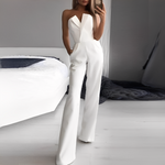 Women's Jumpsuit Elegant Strapless Wide Leg