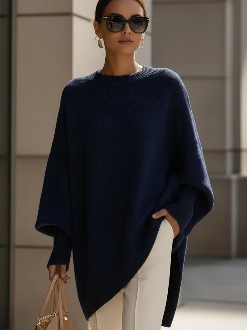 Damen Oversize Strickpullover Rundhals gestrickt - Image 7