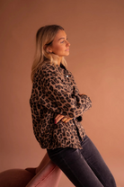 Damen Leopardenjacke Animal-Print - Image 6