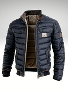Herren Wattierte Winterjacke Kurz Steppjacke