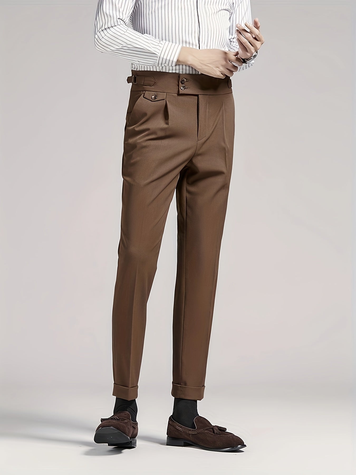 Herren Bundfaltenhose Maßgeschneidert Elegant - Image 13