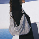 Damen Glitzer Clutch Strass Abendtasche - Image 6