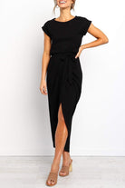Damen Knöchellanges Kleid Lässig - Image 5