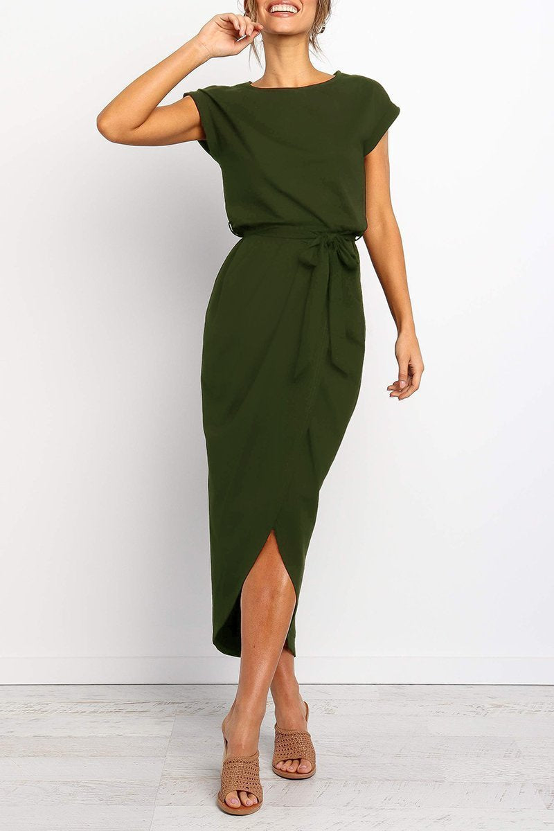 Damen Knöchellanges Kleid Lässig - Image 13