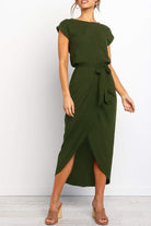 Damen Knöchellanges Kleid Lässig