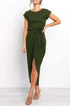 Damen Knöchellanges Kleid Lässig - Image 2