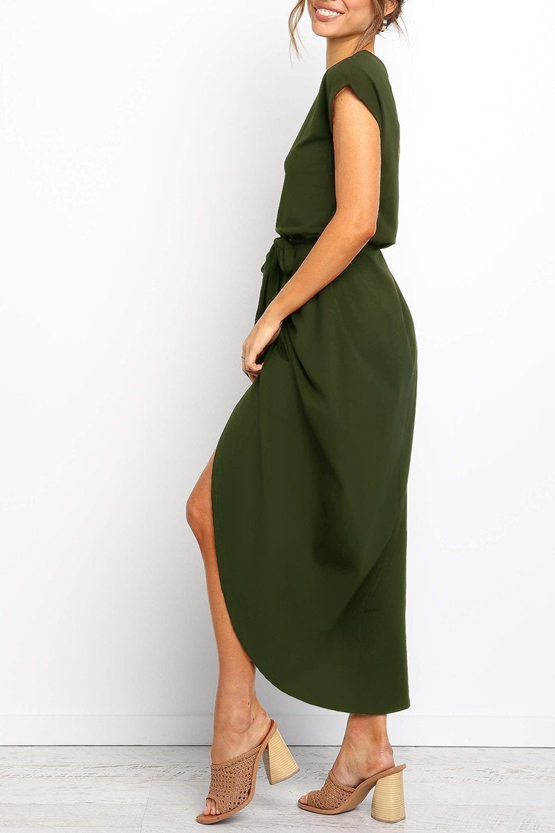Damen Knöchellanges Kleid Lässig - Image 4