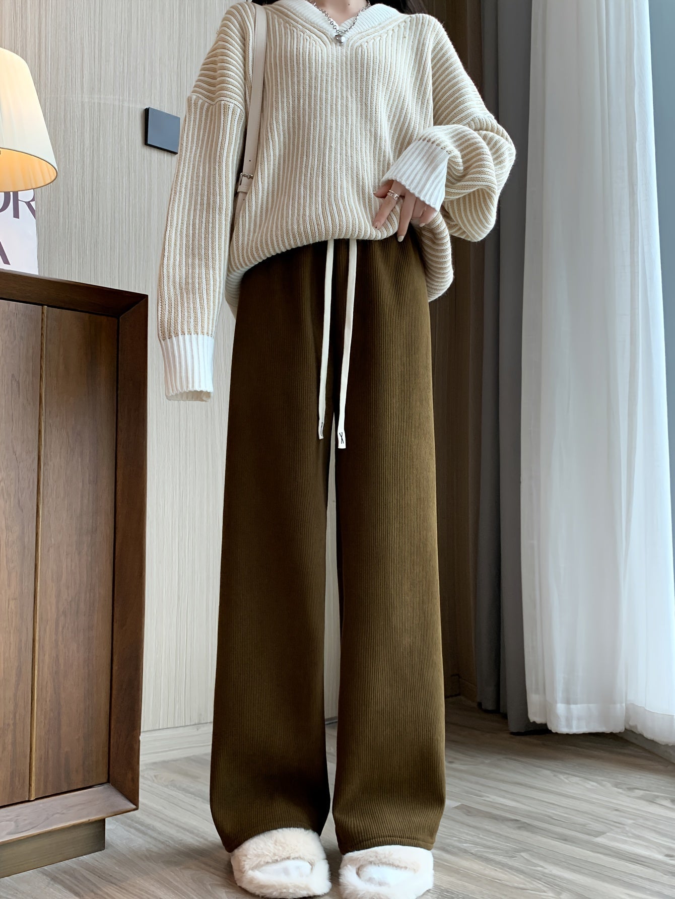 Damen Fleece Weithose - Image 2