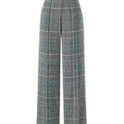Damen Karierte Weite Hose Marlene Stil - Image 7